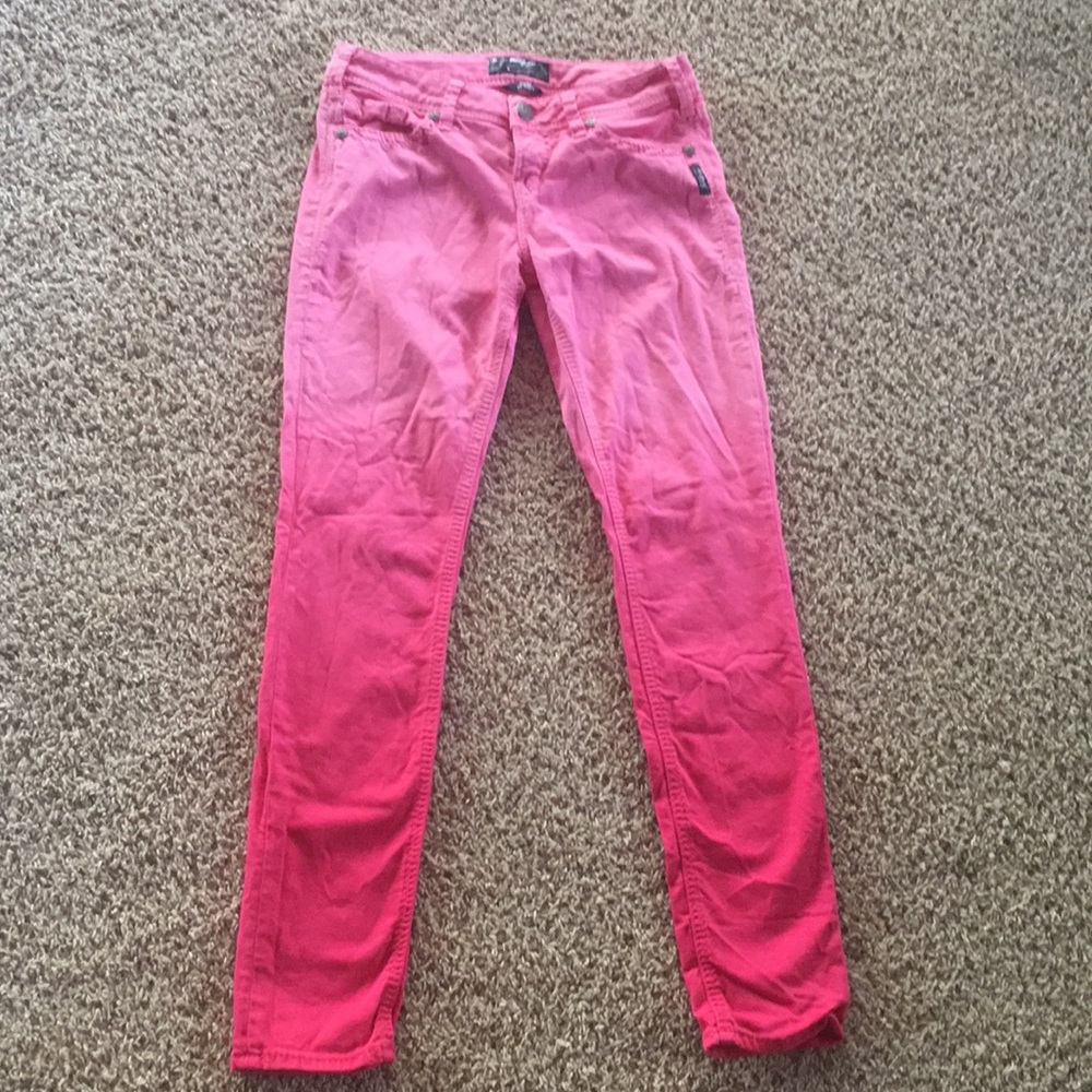 Silver brand jeans Aiko skinny ombré pink